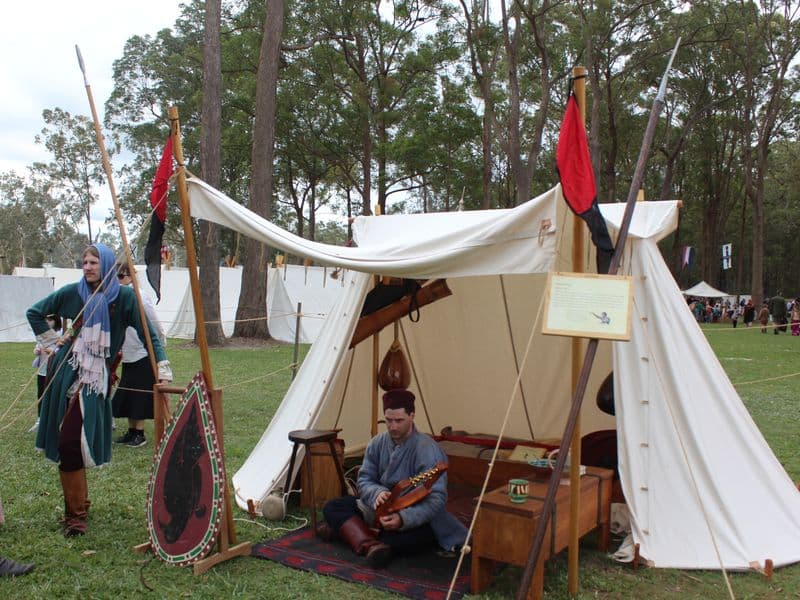 Rusland Encampment, Abbey Medieval Festival 2026.  Photography by Mel Lane