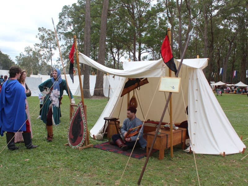 Rusland Encampment, Abbey Medieval Festival 2026.  Photography by Mel Lane