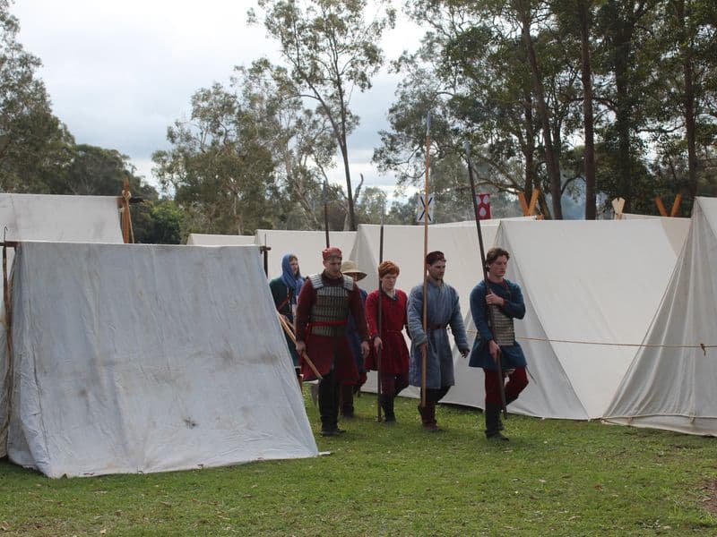 Rusland Encampment, Abbey Medieval Festival 2026.  Photography by Mel Lane