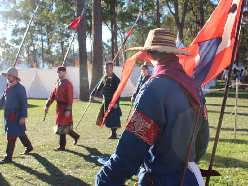 Rusland Encampment, Abbey Medieval Festival 2026.  Photography by Mel Lane
