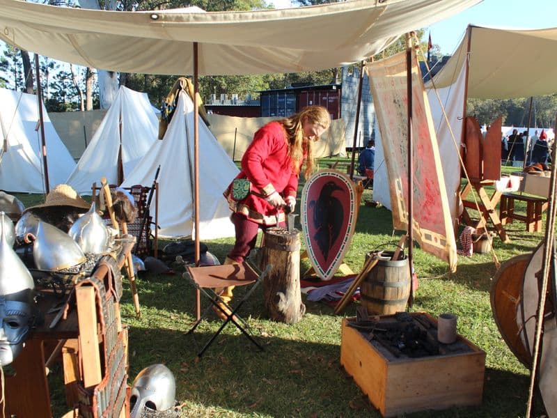 Rusland Encampment, Abbey Medieval Festival 2026.  Photography by Mel Lane