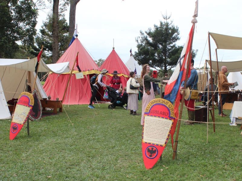 Rusland Encampment, Abbey Medieval Festival 2026. Photography by Mel Lane